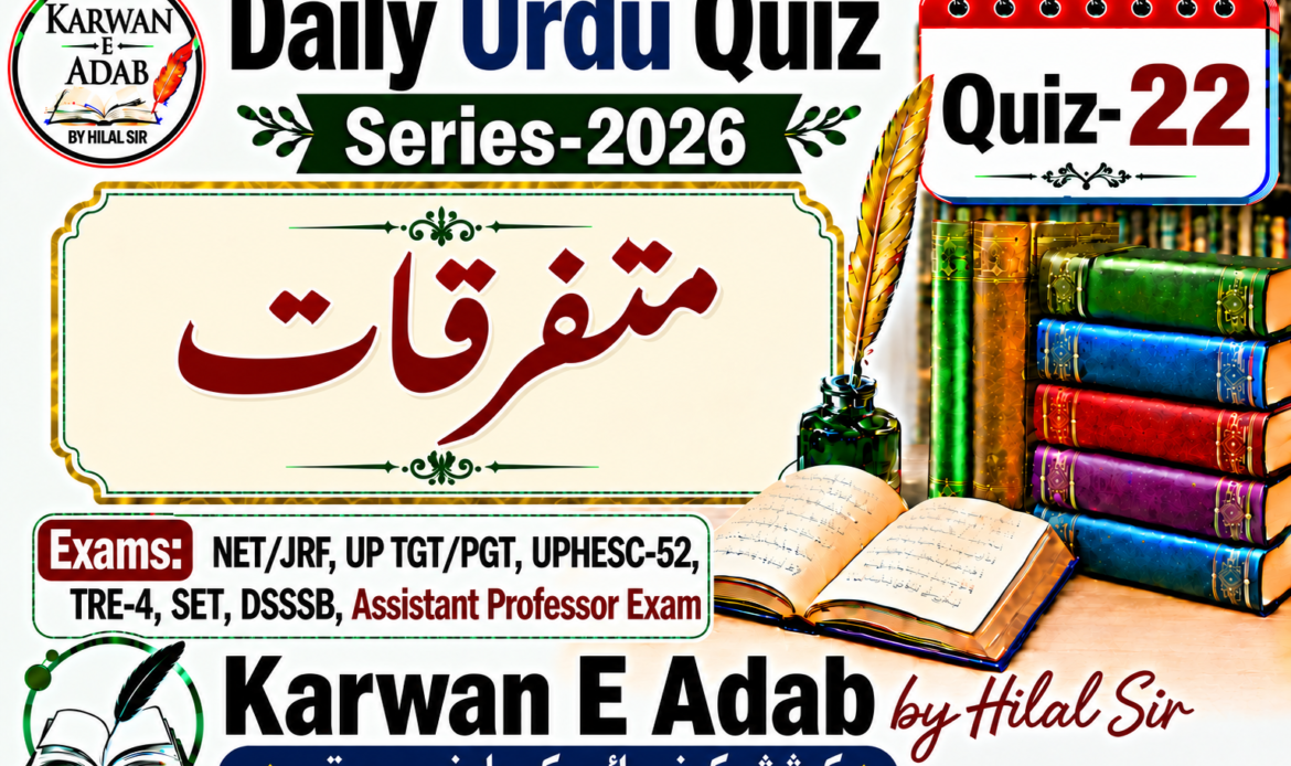 Daily Urdu Quiz Series Quiz-22