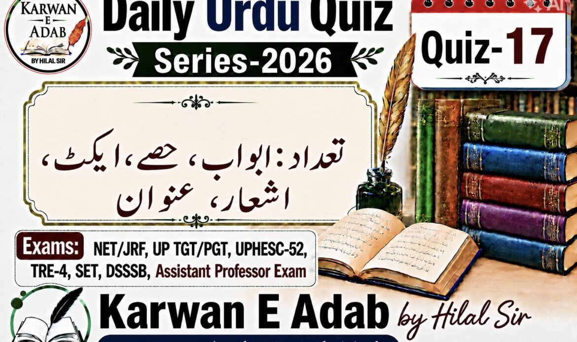 Daily Urdu Quiz Series Quiz-17