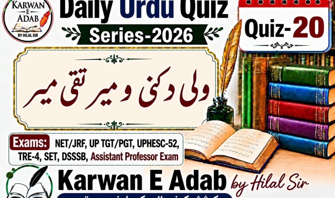 Daily Urdu Quiz Series Quiz-20